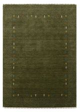 Tribal Border Design Hand Loomed Wool Area Rug