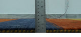Tribal Gabbeh Green, Gold, Rust and Blue Stripes Design Multi Size Wool area Rug