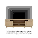 Tromso Modern 2-Door TV Stand for TVs up to 65”-Entertainment-Parc Decor