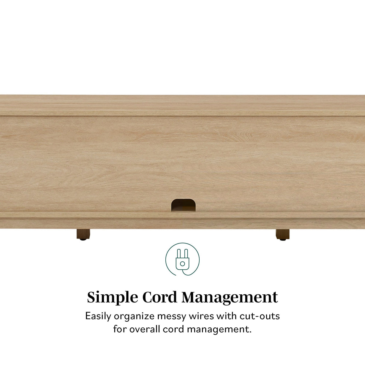 Tromso Modern 2-Door TV Stand for TVs up to 65”-Entertainment-Parc Decor