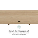 Tromso Modern 2-Door TV Stand for TVs up to 65”-Entertainment-Parc Decor