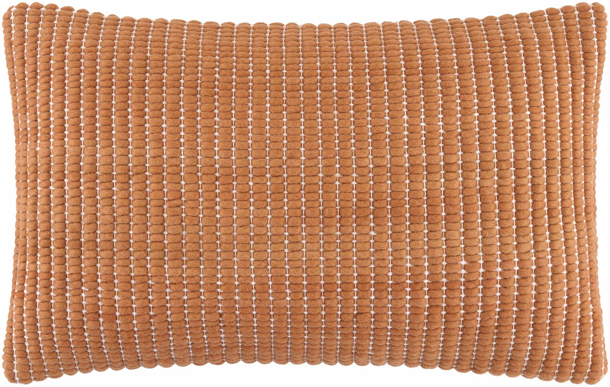 Trory Burnt Orange Throw Pillow-Throw Pillows-Parc Decor