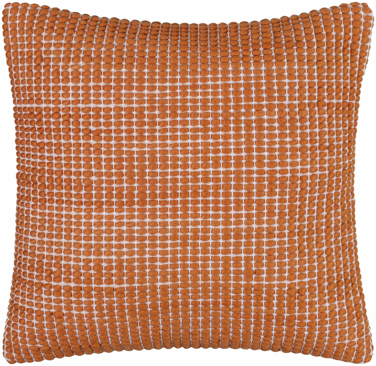 Trory Burnt Orange Throw Pillow-Throw Pillows-Parc Decor