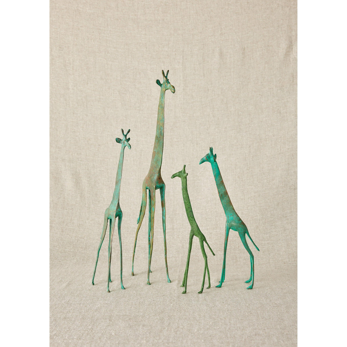 Tuareg Brass Giraffes Figurines