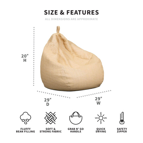 Tuffet-bean filled-Parc Decor