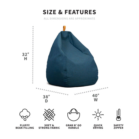 Tuft-bean filled-Parc Decor