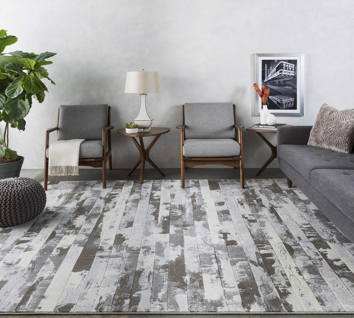 Tuka Tan Ceramic Table Lamp-Lighting-Parc Decor