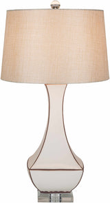 Tuka Tan Ceramic Table Lamp-Lighting-Parc Decor
