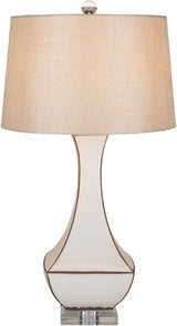 Tuka Tan Ceramic Table Lamp-Lighting-Parc Decor