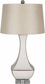 Tuka Tan Ceramic Table Lamp-Lighting-Parc Decor