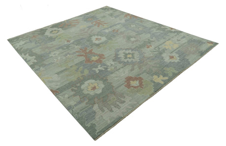 Tulu Distressed Modern Ikat Design Hand Knotted Custom Made wool rug