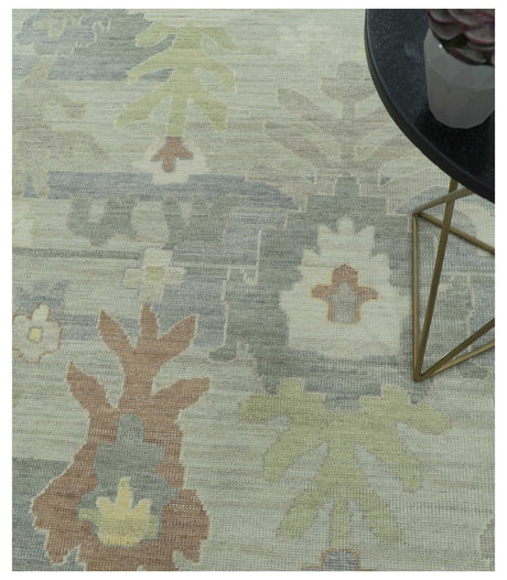 Tulu Distressed Modern Ikat Design Hand Knotted Custom Made wool rug