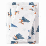 Turkish Cotton Christmas Flannel Sheet Set - Whittaker Collection