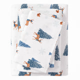 Turkish Cotton Christmas Flannel Sheet Set - Whittaker Collection