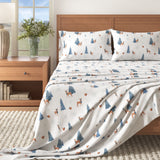 Turkish Cotton Christmas Flannel Sheet Set - Whittaker Collection