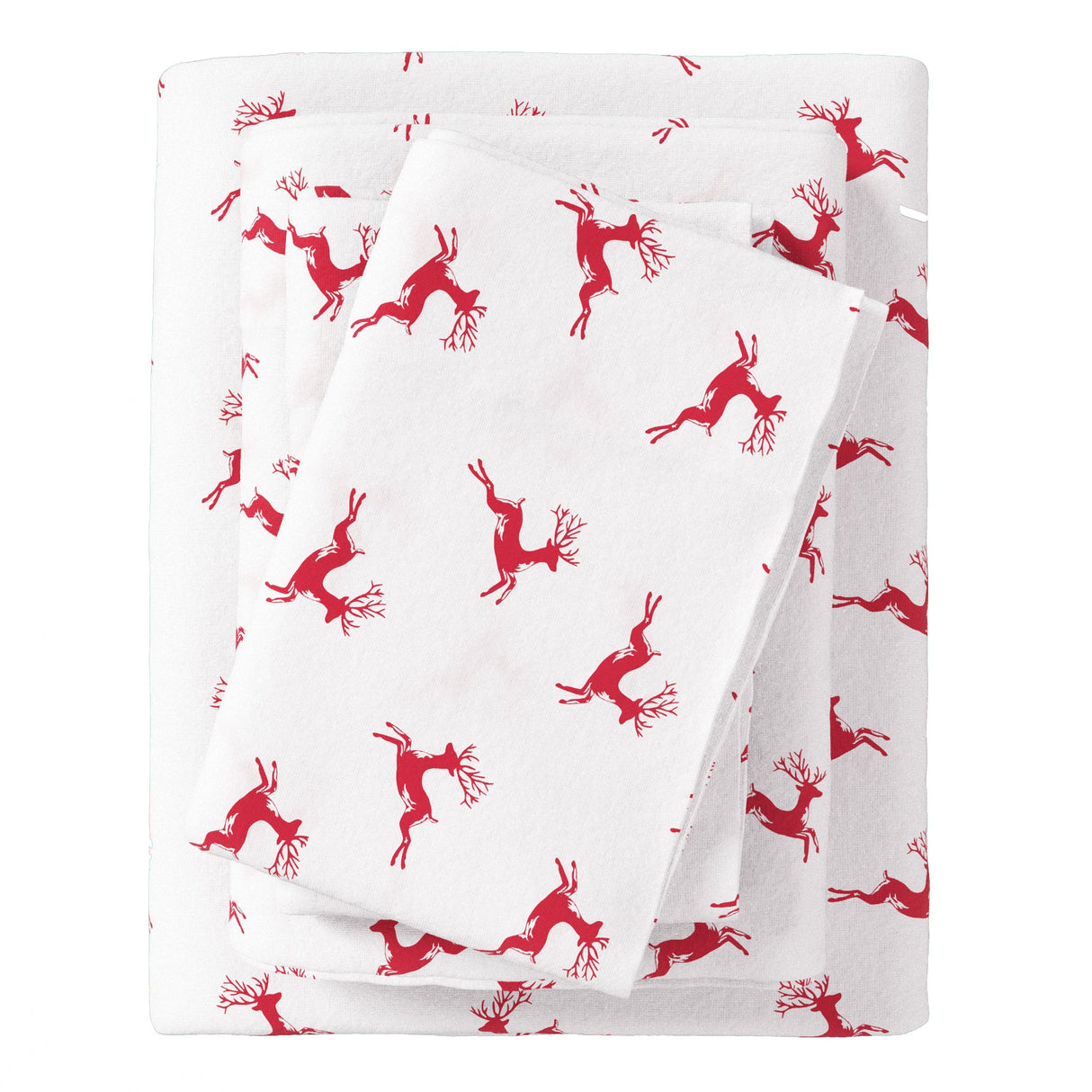 Turkish Cotton Christmas Flannel Sheet Set - Whittaker Collection