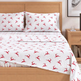 Turkish Cotton Christmas Flannel Sheet Set - Whittaker Collection