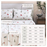 Turkish Cotton Christmas Flannel Sheet Set - Whittaker Collection