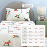 Turkish Cotton Christmas Flannel Sheet Set - Whittaker Collection