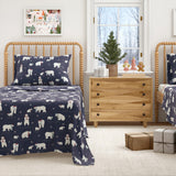 Turkish Cotton Christmas Flannel Sheet Set - Whittaker Collection