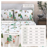 Turkish Cotton Christmas Flannel Sheet Set - Whittaker Collection