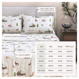 Turkish Cotton Christmas Flannel Sheet - Whittaker Collection