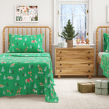 Turkish Cotton Christmas Flannel Sheet - Whittaker Collection