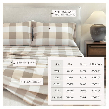 Turkish Cotton Flannel Sheet - Belle Collection