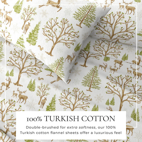 Turkish Cotton Flannel Sheet - Lakeview Collection