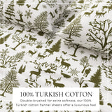 Turkish Cotton Flannel Sheet - Lakeview Collection