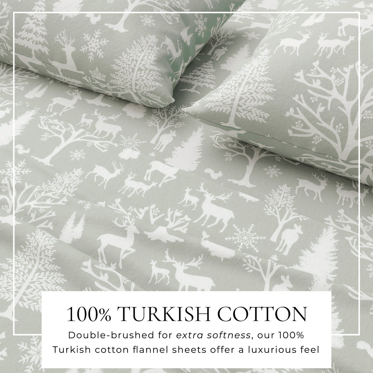 Turkish Cotton Flannel Sheet - Lakeview Collection