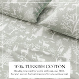 Turkish Cotton Flannel Sheet - Lakeview Collection