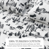 Turkish Cotton Flannel Sheet - Lakeview Collection