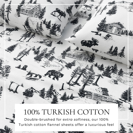 Turkish Cotton Flannel Sheet - Lakeview Collection