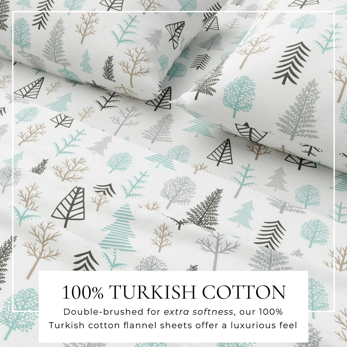 Turkish Cotton Flannel Sheet - Lakeview Collection