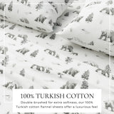 Turkish Cotton Flannel Sheet - Lakeview Collection