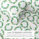 Turkish Cotton Flannel Sheet - Lakeview Collection