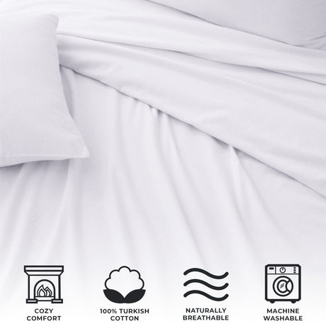 Turkish Cotton Flannel Sheet - Raye Collection