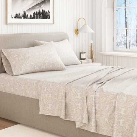 Turkish Cotton Flannel Sheet Set - Elevated Holiday Collection
