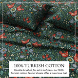 Turkish Cotton Flannel Sheet Set - Elevated Holiday Collection
