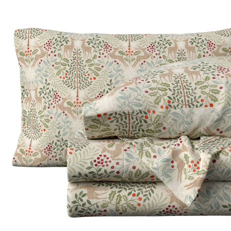 Turkish Cotton Flannel Sheet Set - Elevated Holiday Collection