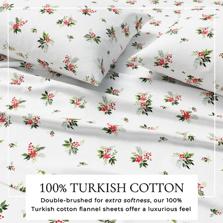 Turkish Cotton Flannel Sheet Set - Elevated Holiday Collection