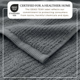 Turkish Cotton Ribbed 6-Piece Bath Towel Set - Georgiana Collection