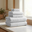 Turkish Cotton Ribbed 6-Piece Bath Towel Set - Georgiana Collection