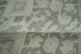 Turkish Design Brown and Ivory 8x10 Hand Knotted Antique Style Traditional Low Pile Wool Rug