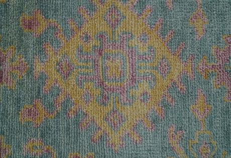 Turkish Design Pink Hand Knotted 4x6 Wool Area Rug