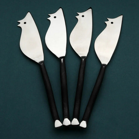 Twig Ratoncito Cheese Spreader/Knife 4 Pc. Set