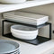 Two-Tier Cabinet Organizer - Steel-Dish Organizer-Parc Decor