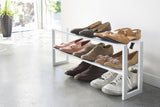 Two-Tier Expandable Shoe Rack (11.8" H) - Steel