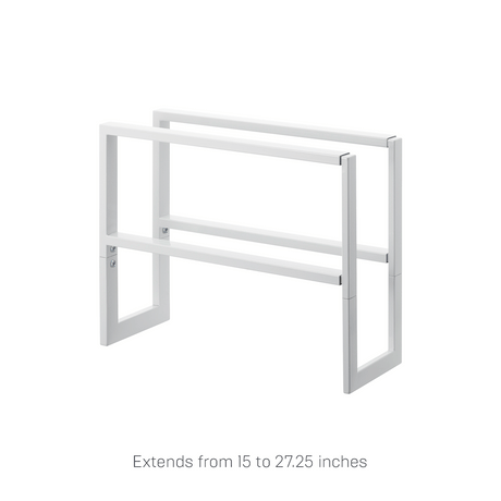 Two-Tier Expandable Shoe Rack (11.8" H) - Steel